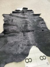 画像2: ヘアーカーフ　ブラック　毛皮　牛革　牛カーフ毛付き (2)
