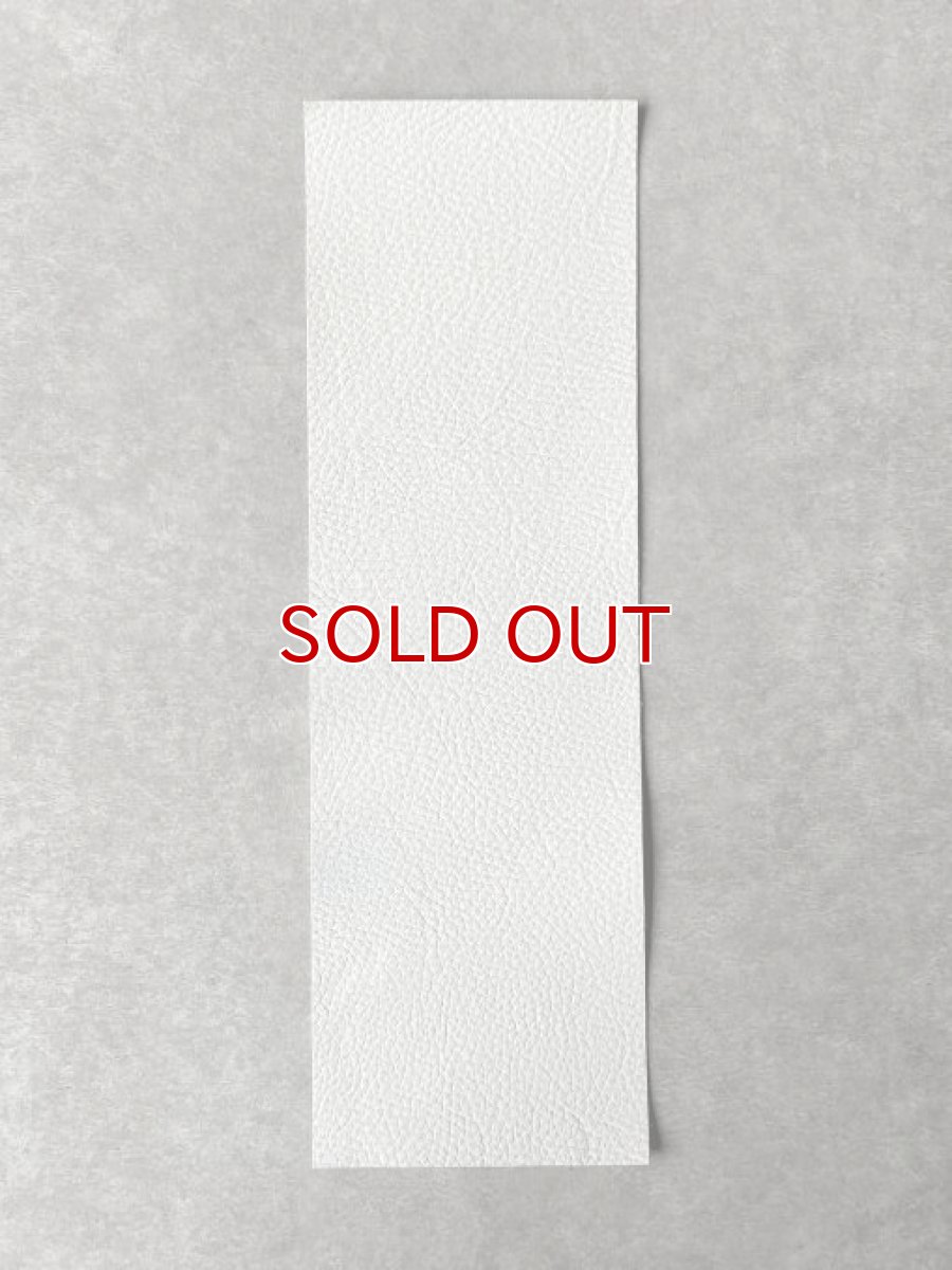 画像2: ビリヤードグリップ用カットレザー　牛革　ホワイト　キューグリップ　カスタム　革巻き　ビリヤード　本革 (2)