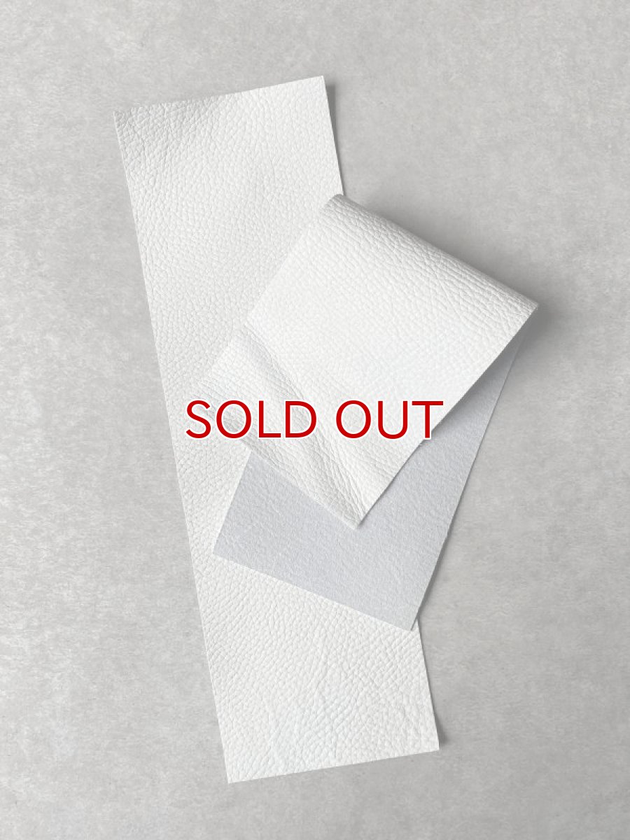 画像4: ビリヤードグリップ用カットレザー　牛革　ホワイト　キューグリップ　カスタム　革巻き　ビリヤード　本革 (4)