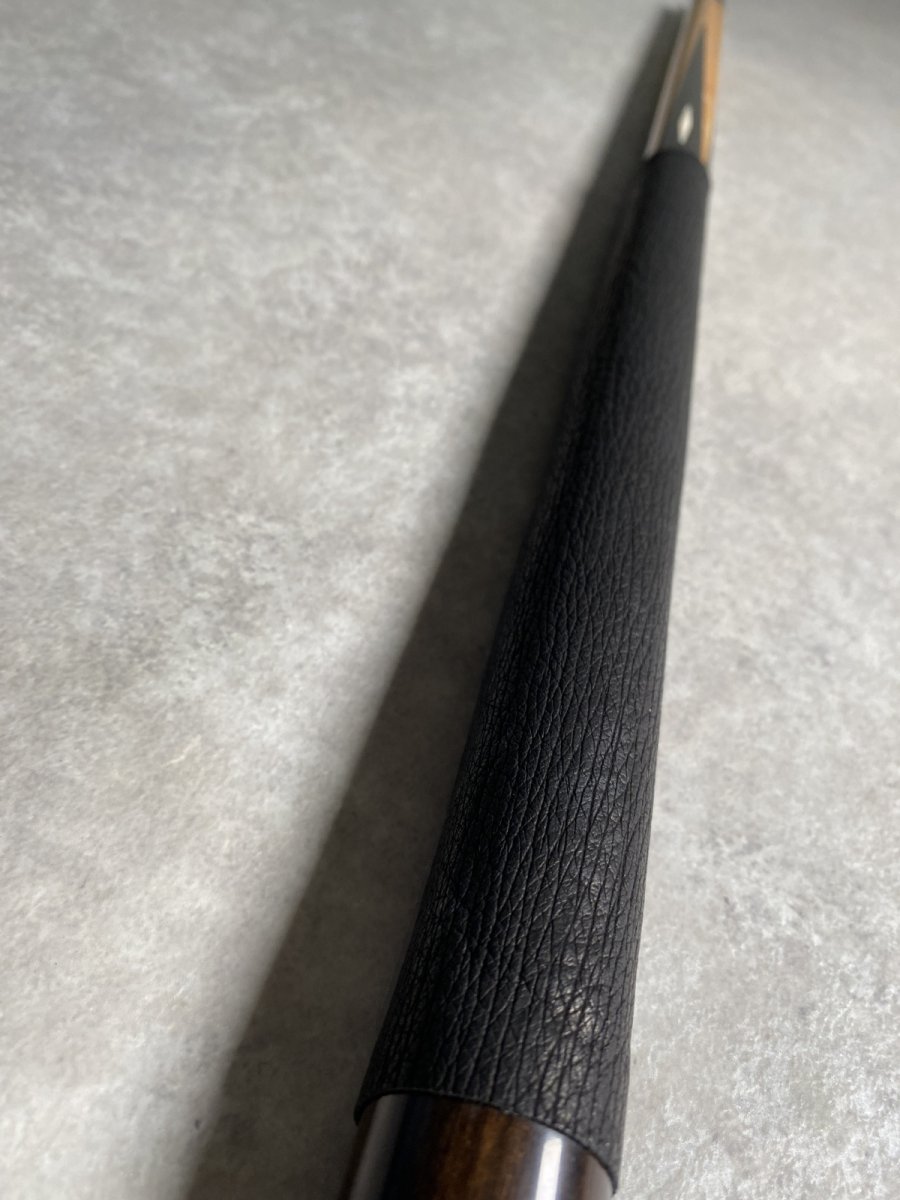 画像4: ビリヤードキューグリップ用カットレザー サメ革 シャークスキン カスタム 革巻き ブラック  (4)