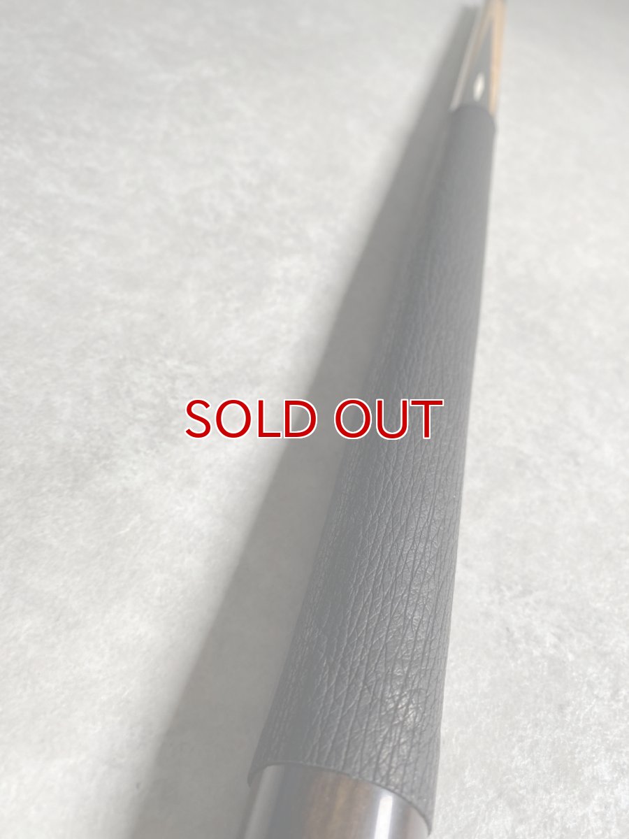 画像4: ビリヤードキューグリップ用カットレザー　サメ革　シャークスキン　カスタム　革巻き　ブラック　 (4)