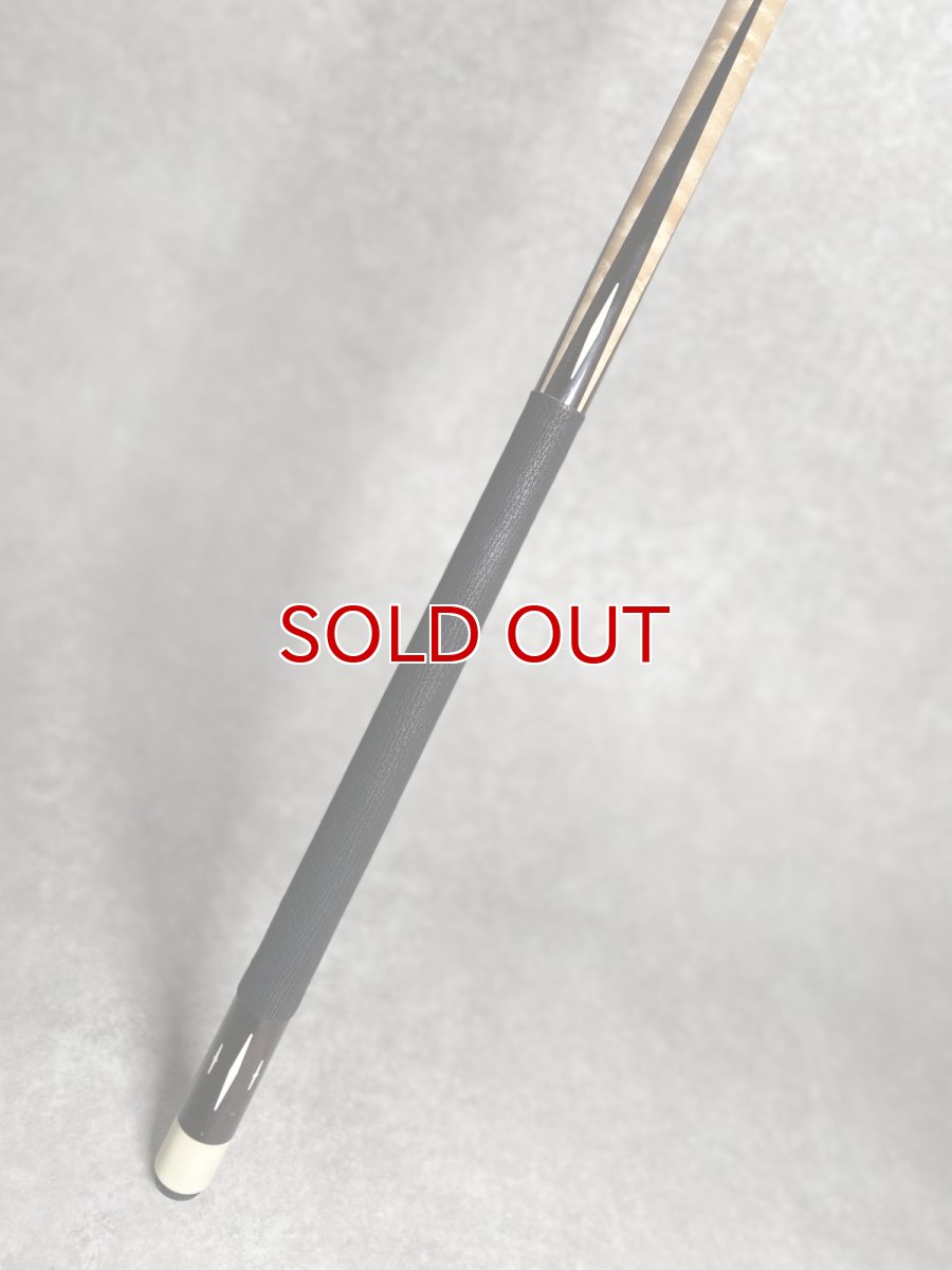 画像3: ビリヤードキューグリップ用カットレザー　サメ革　シャークスキン　カスタム　革巻き　ブラック　 (3)