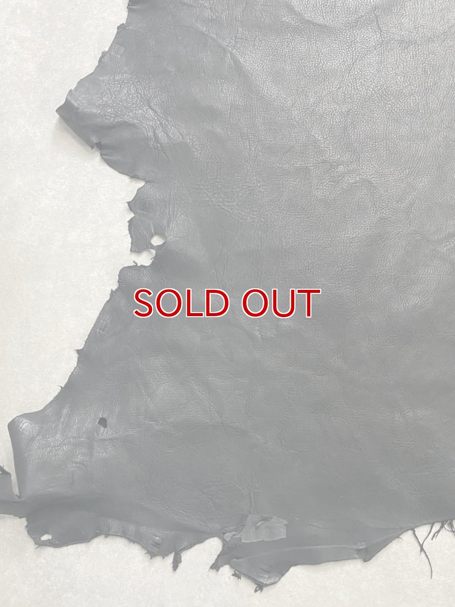 画像7: エゾシカ革　ブラック　ディアー (7)