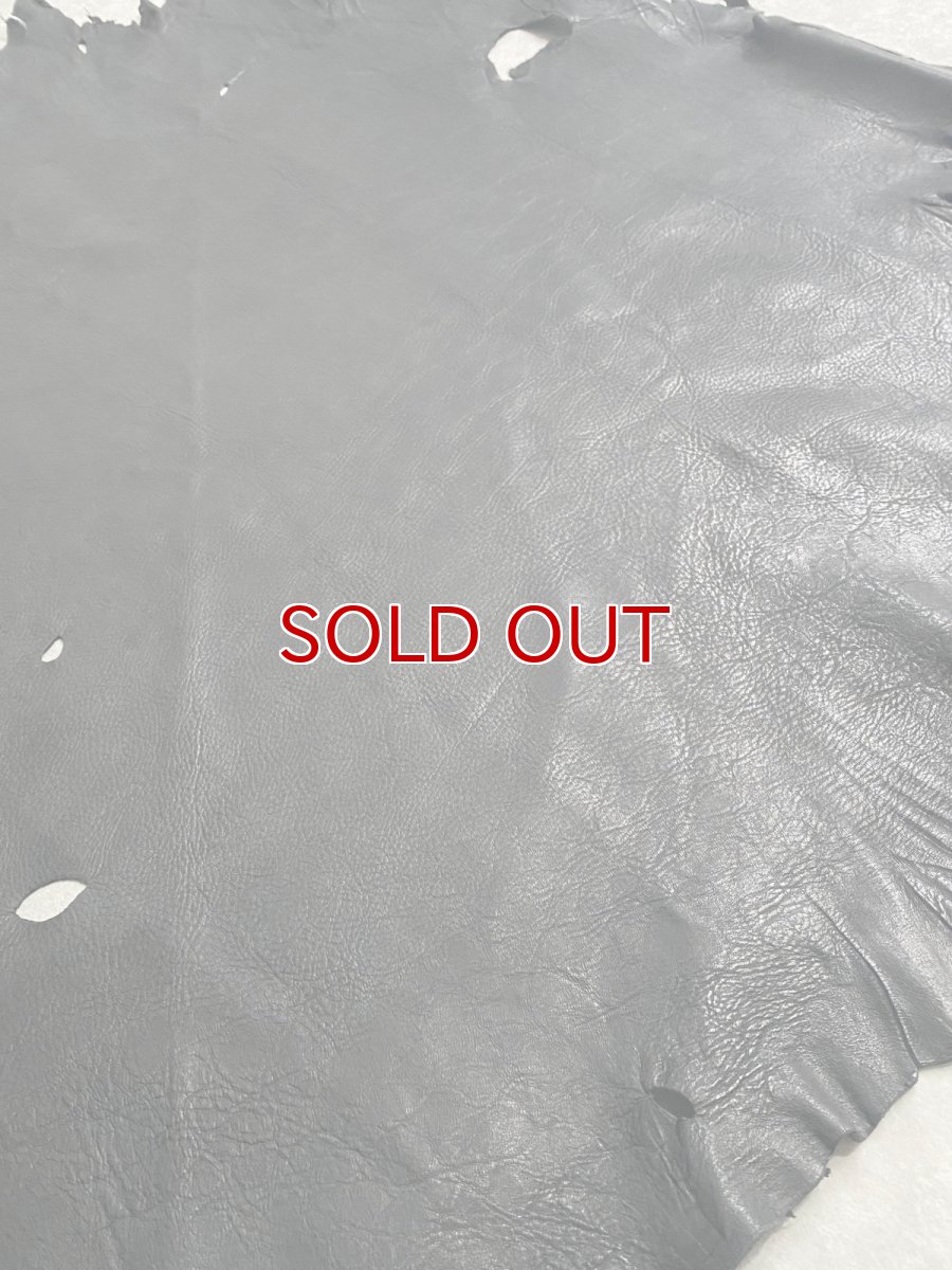 画像3: エゾシカ革　ブラック　ディアー (3)