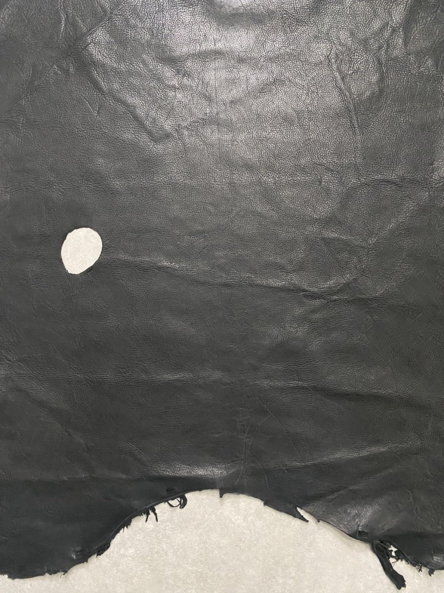 画像8: エゾシカ革 ブラック ディアー (8)