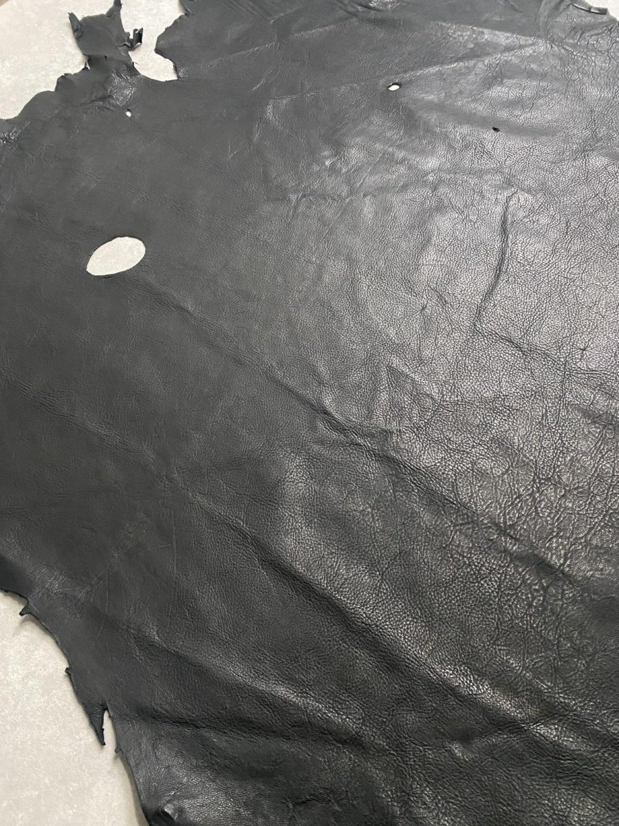 画像3: エゾシカ革 ブラック ディアー (3)