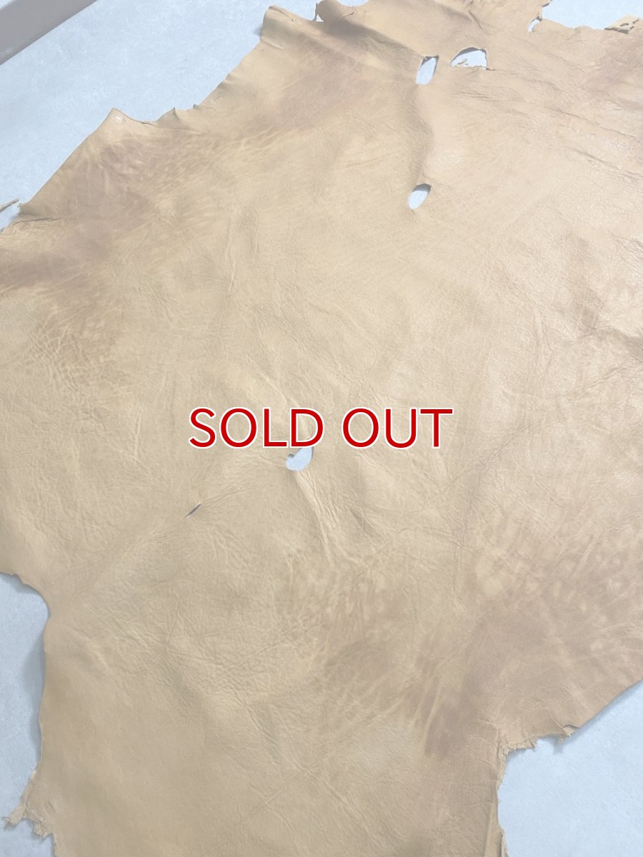 画像11: エゾシカ革　キャメル　ディアー (11)