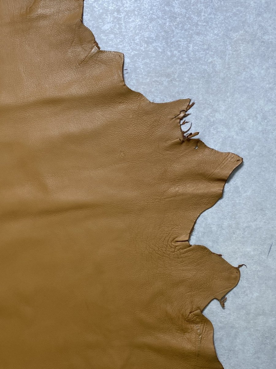 画像4: ディア―　シカ革　キャメル (4)