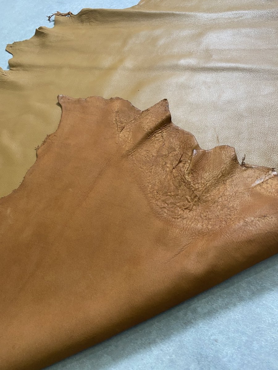画像9: ディア―　シカ革　キャメル (9)