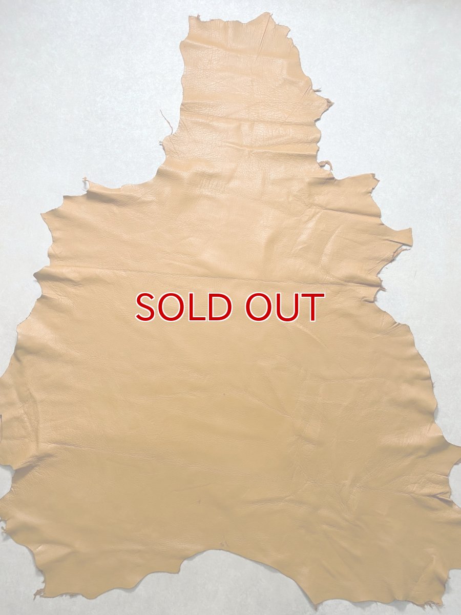 画像1: ディア―　シカ革　キャメル (1)