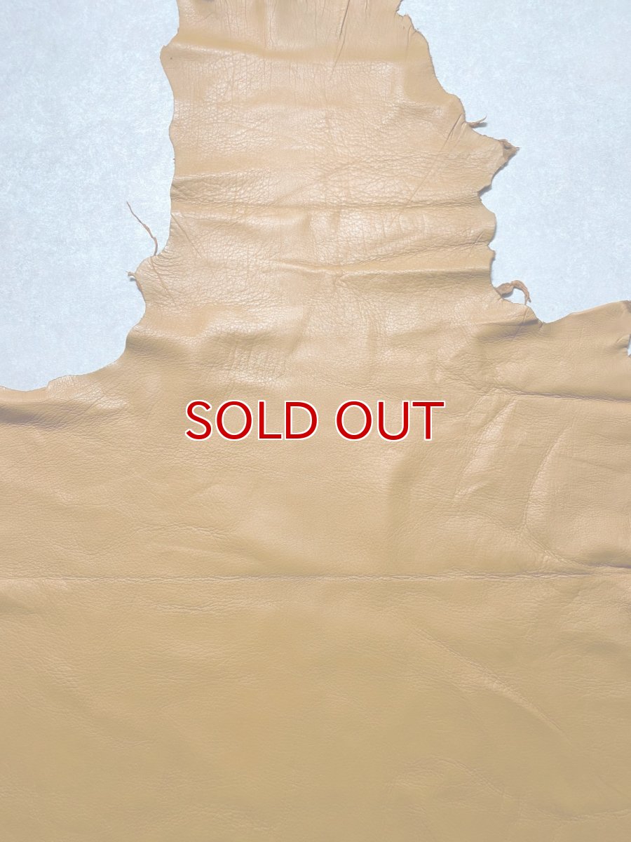 画像3: ディア―　シカ革　キャメル (3)