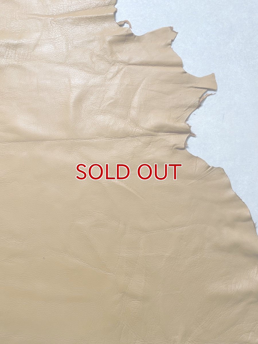 画像5: ディア―　シカ革　キャメル (5)