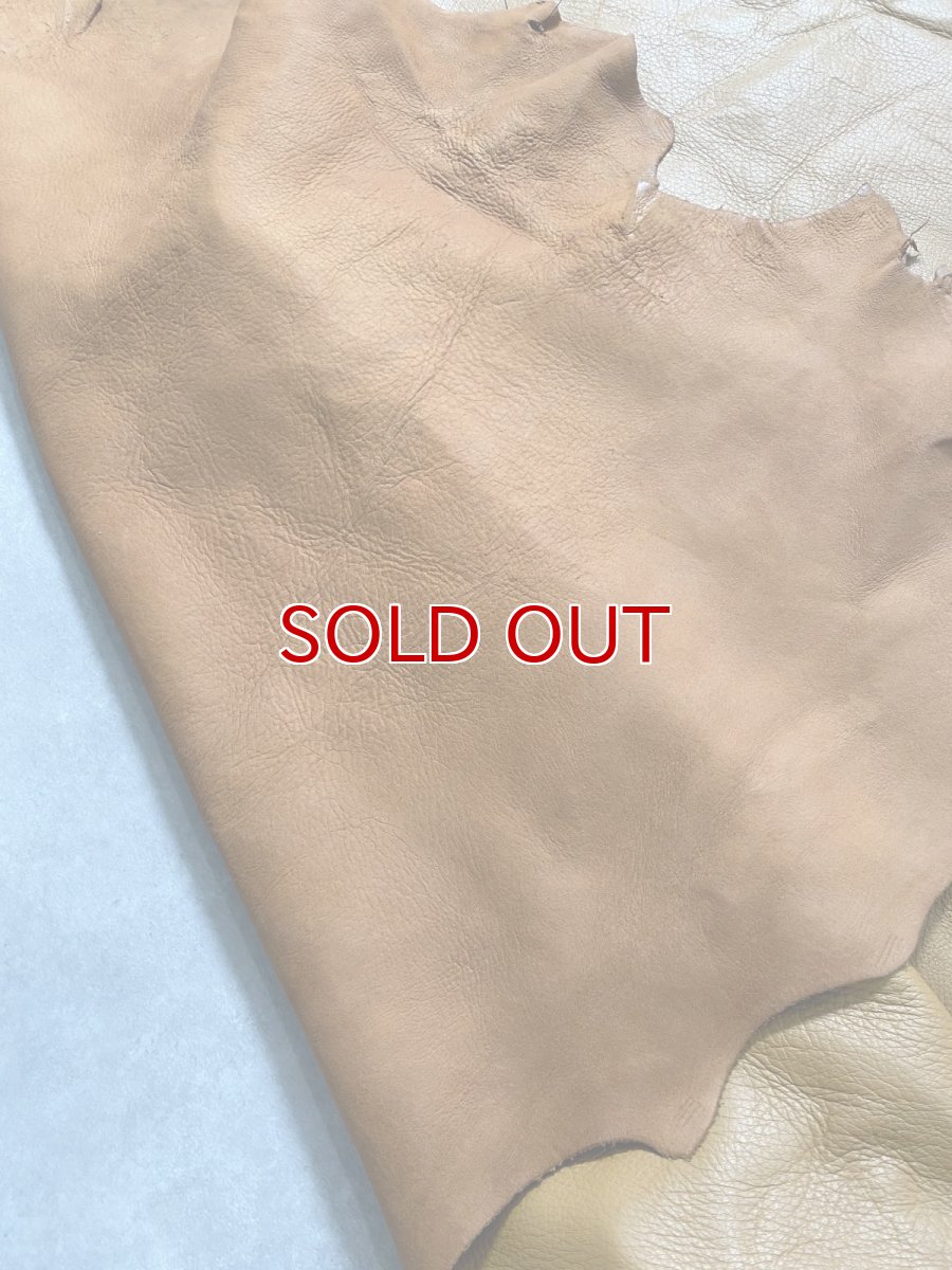 画像11: ディア―　シカ革　キャメル (11)