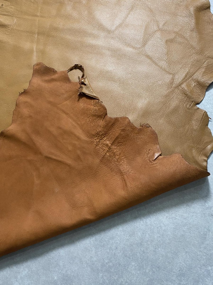 画像10: ディア― シカ革 キャメル (10)