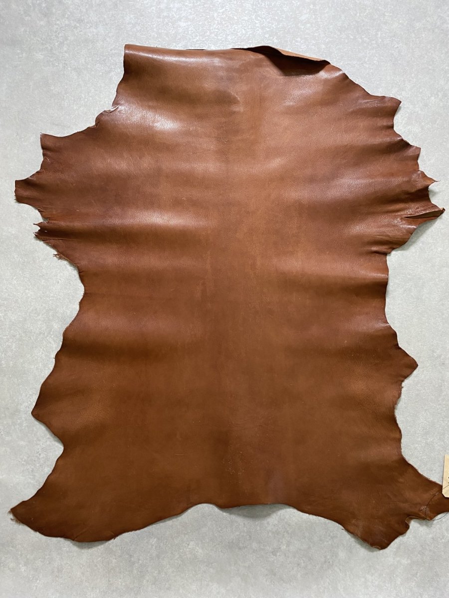 画像1: アッシュゴート　ブラウン　山羊革　レザークラフト (1)