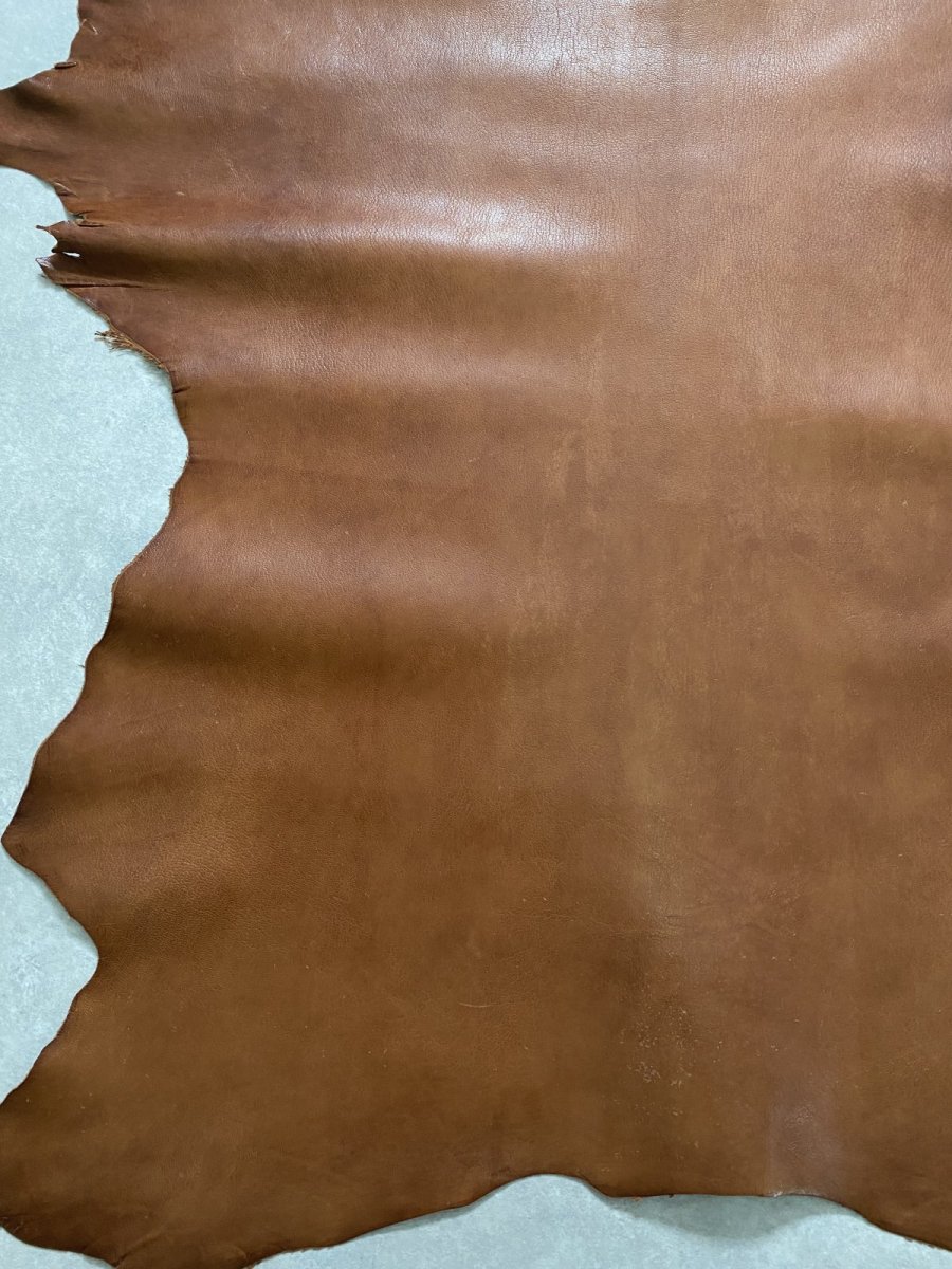 画像4: アッシュゴート　ブラウン　山羊革　レザークラフト (4)