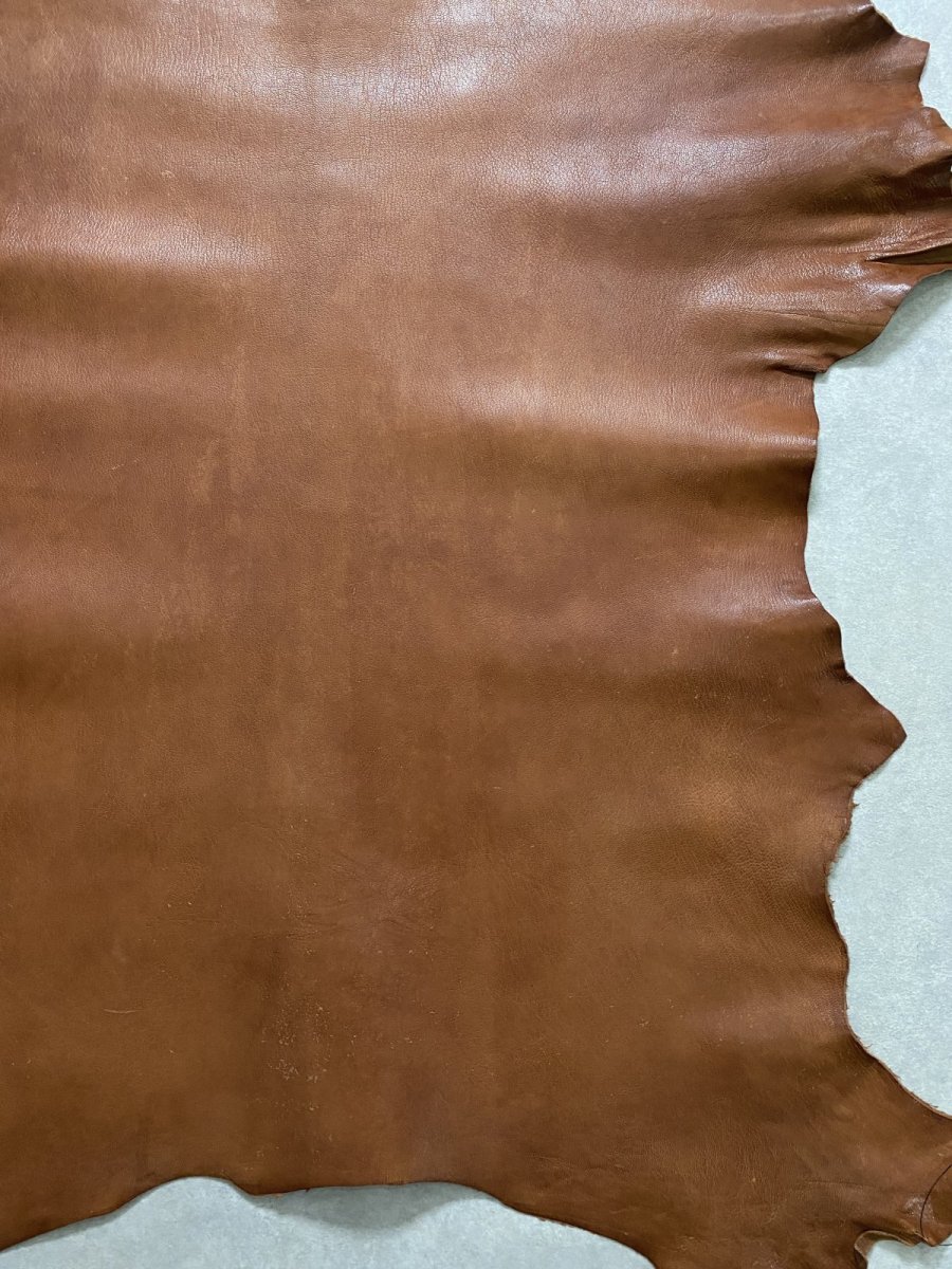 画像5: アッシュゴート　ブラウン　山羊革　レザークラフト (5)