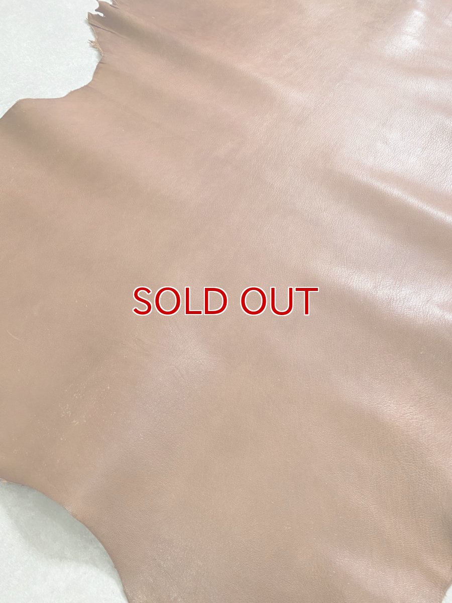 画像7: アッシュゴート　ブラウン　山羊革　レザークラフト (7)