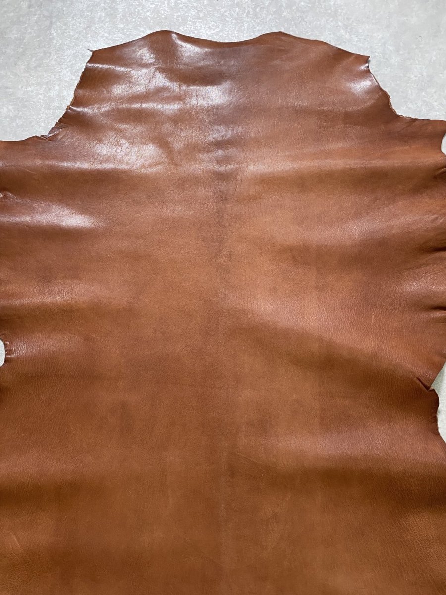 画像2: アッシュゴート　ブラウン　山羊革　レザークラフト (2)