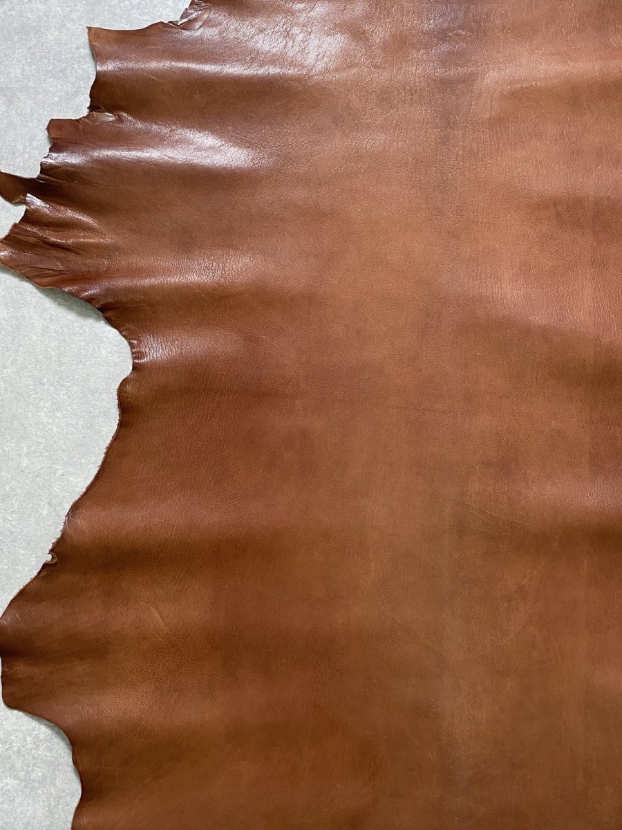 画像3: アッシュゴート　ブラウン　山羊革　レザークラフト (3)