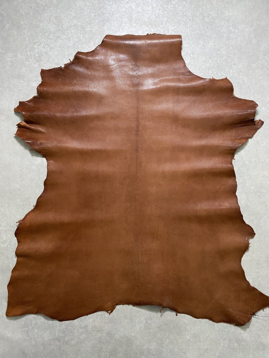 画像1: アッシュゴート　ブラウン　山羊革　レザークラフト (1)