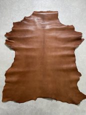 画像1: アッシュゴート　ブラウン　山羊革　レザークラフト (1)