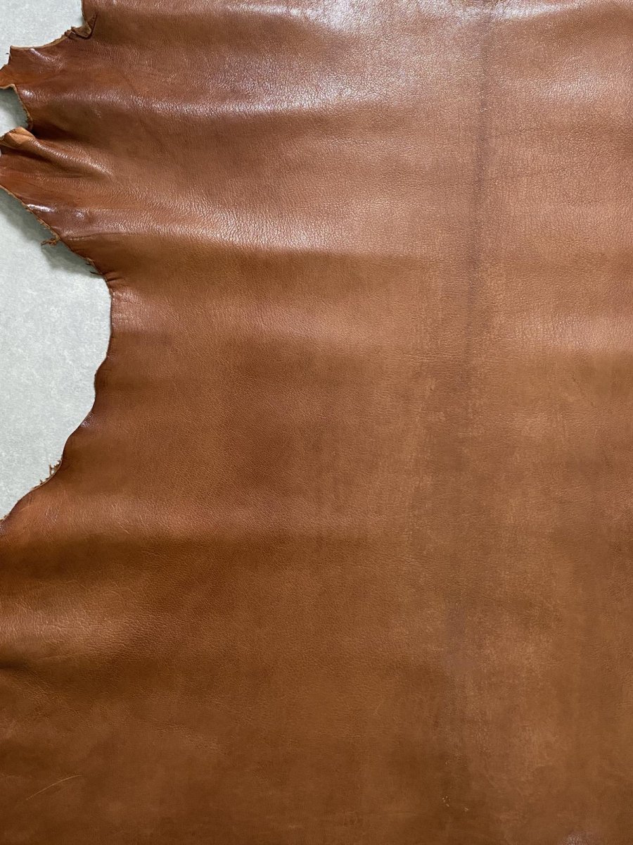 画像3: アッシュゴート　ブラウン　山羊革　レザークラフト (3)