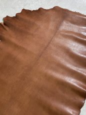 画像5: アッシュゴート　ブラウン　山羊革　レザークラフト (5)