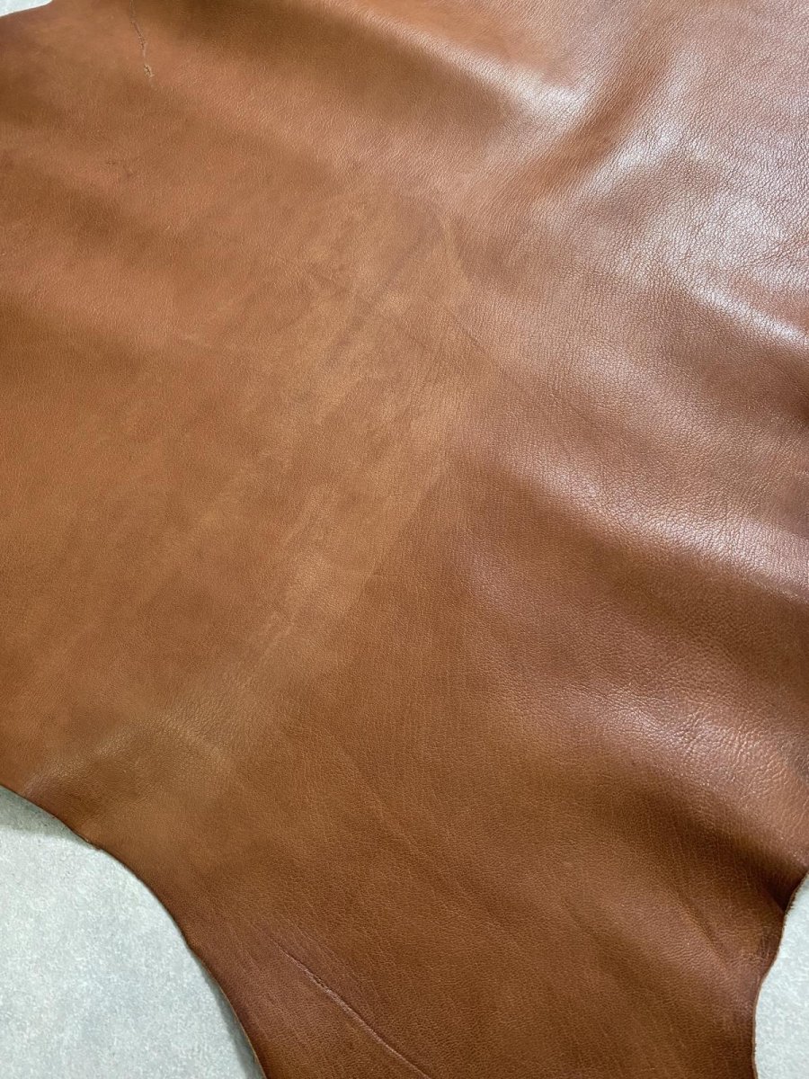 画像6: アッシュゴート　ブラウン　山羊革　レザークラフト (6)