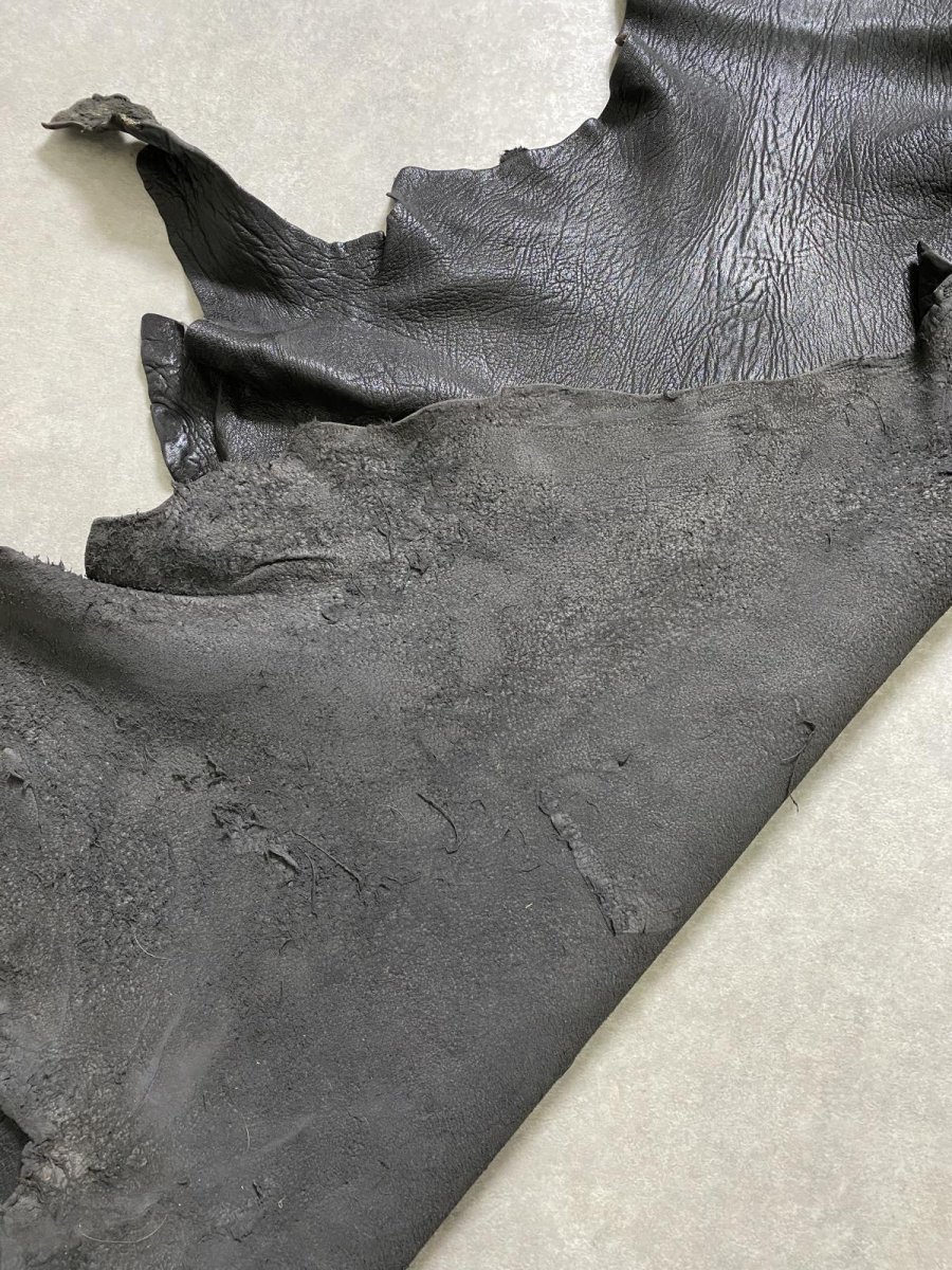 画像10: ゴート革　ヴァガルア　ブラック　山羊革　レザー (10)