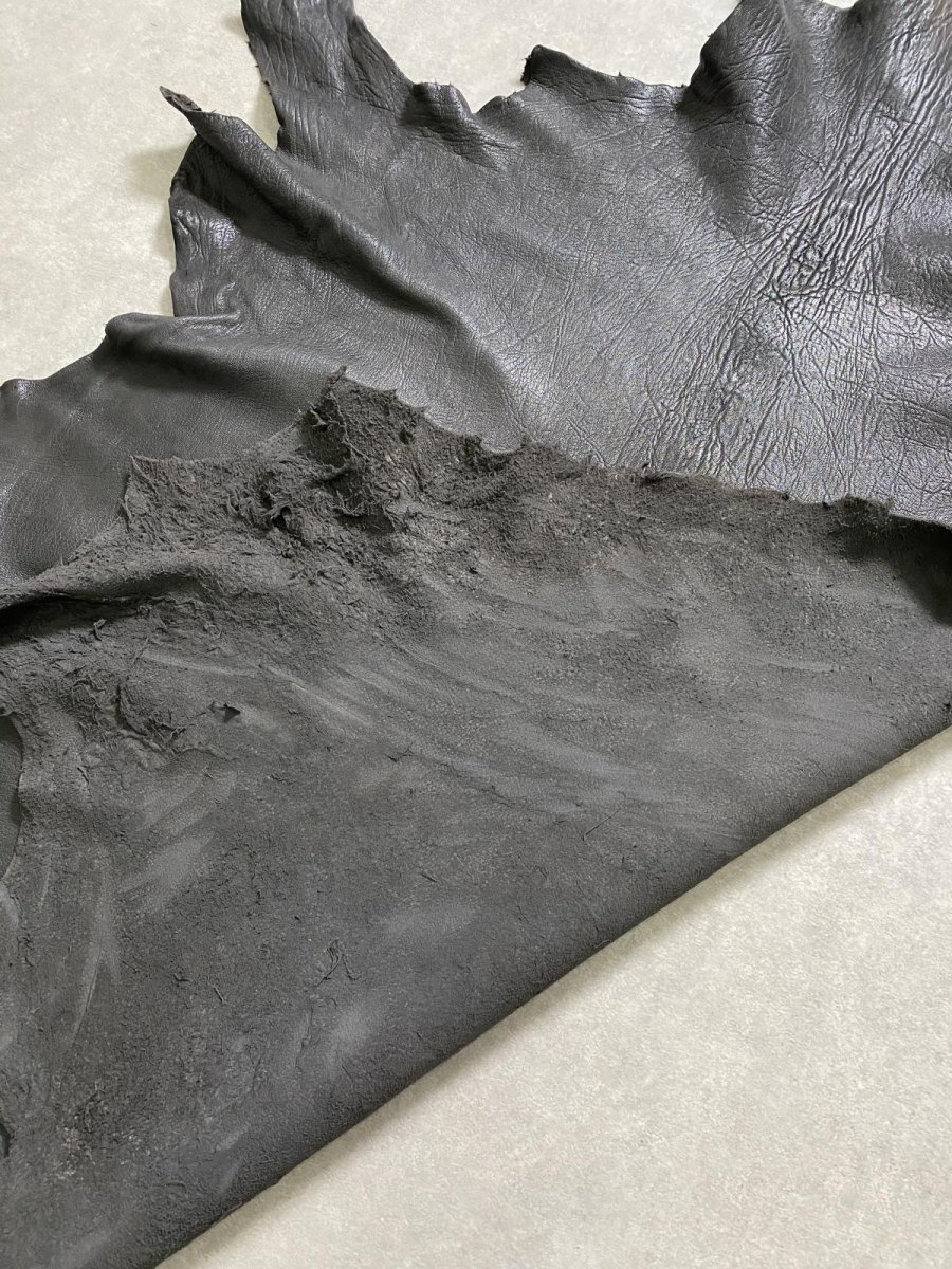 画像10: ゴート革　ヴァガルア　ブラック　山羊革　レザー (10)