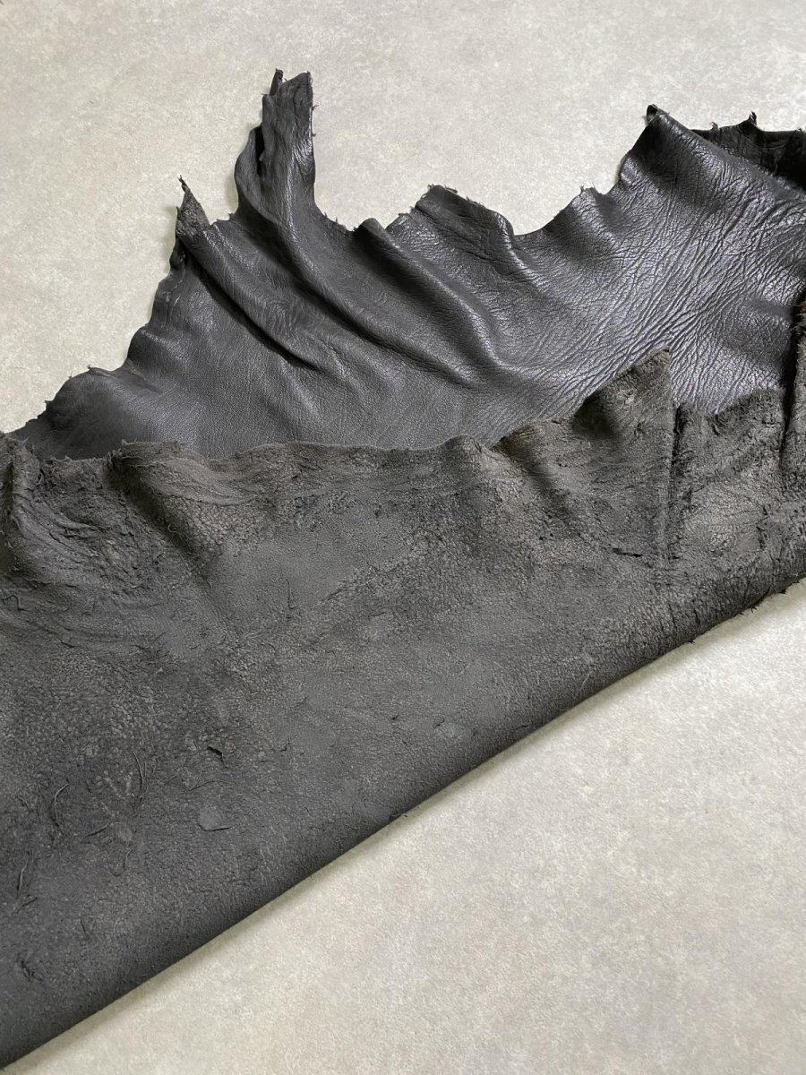画像9: ゴート革　ヴァガルア　ブラック　山羊革　レザー (9)