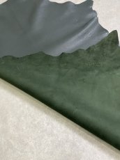 画像9: ゴート革　ソフラン　ダークグリーン　山羊革　レザークラフト (9)