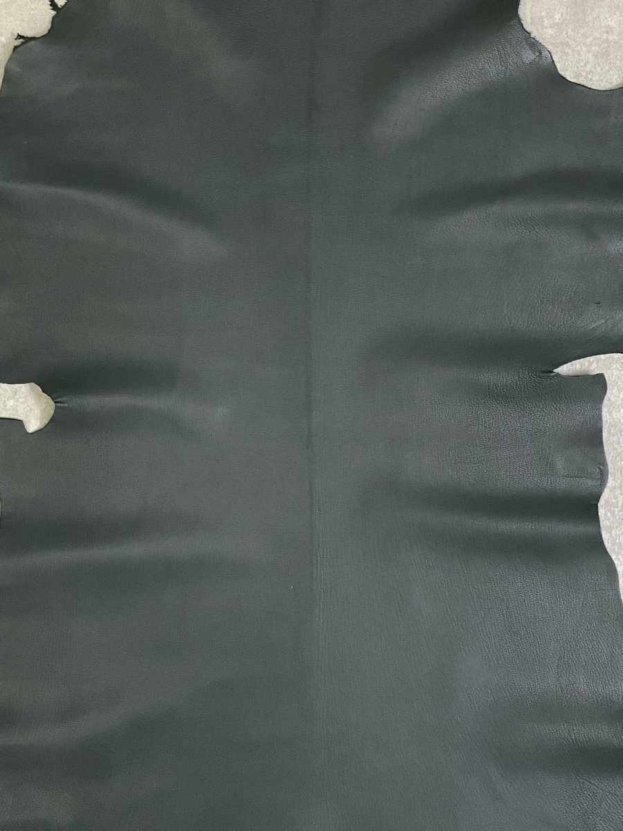 画像2: ゴート革　ソフラン　ダークグリーン　山羊革　レザークラフト (2)