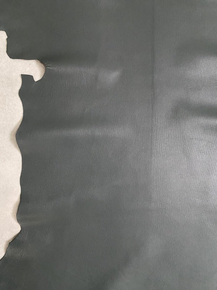 画像4: ゴート革　ソフラン　ダークグリーン　山羊革　レザークラフト (4)