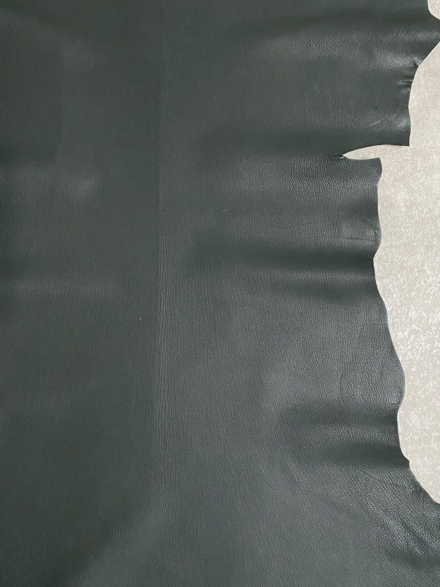 画像5: ゴート革　ソフラン　ダークグリーン　山羊革　レザークラフト (5)