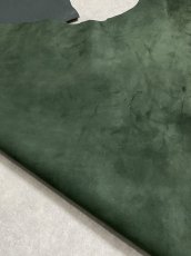 画像10: ゴート革　ソフラン　ダークグリーン　山羊革　レザークラフト (10)