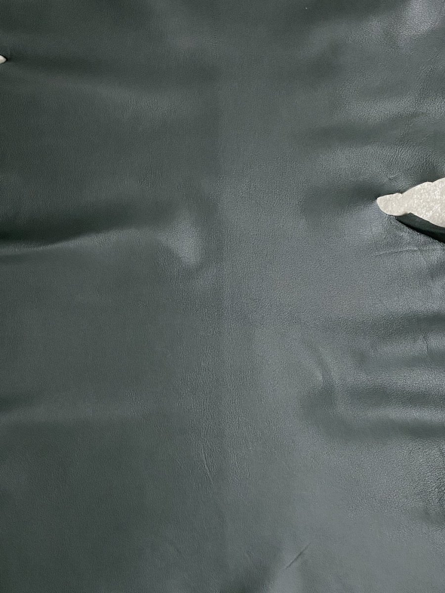 画像2: ゴート革　ソフラン　ダークグリーン　山羊革　レザークラフト (2)