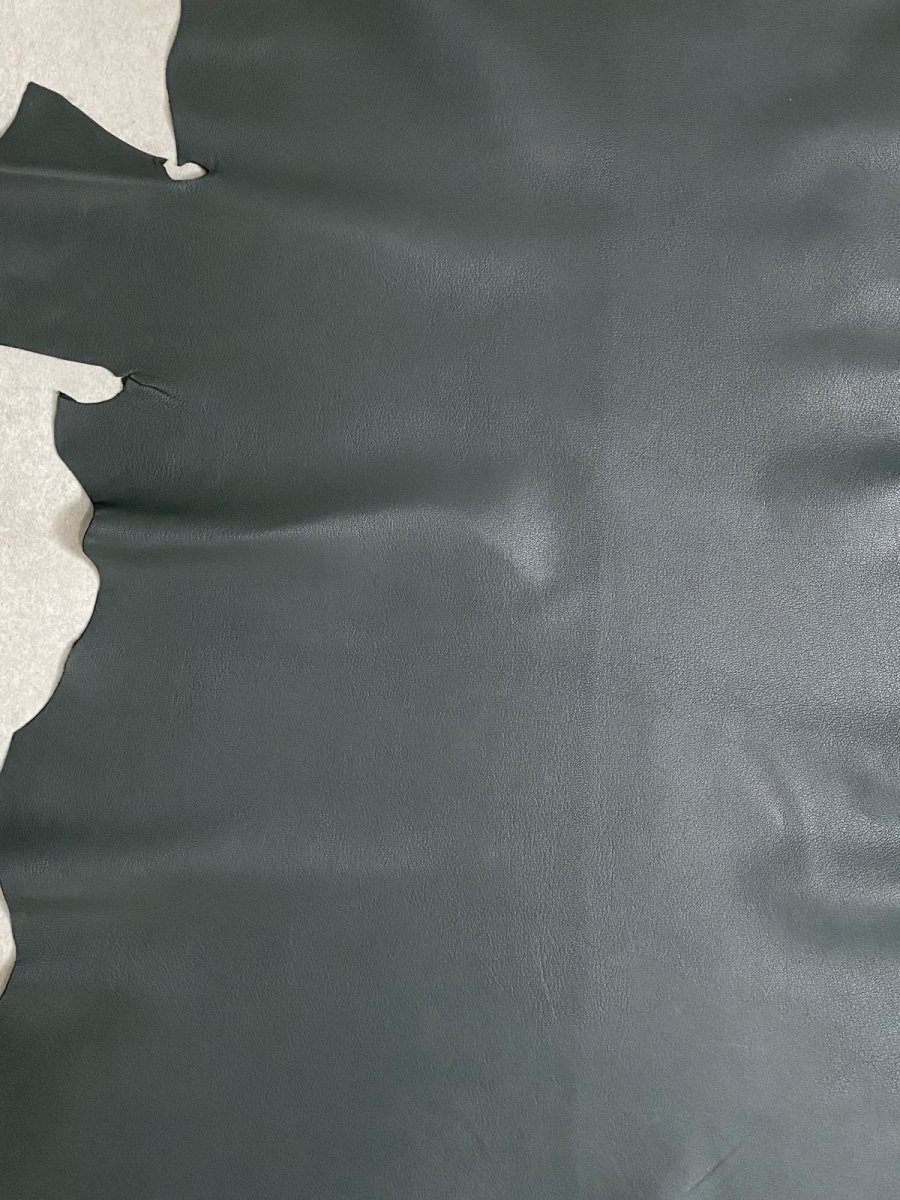 画像4: ゴート革　ソフラン　ダークグリーン　山羊革　レザークラフト (4)