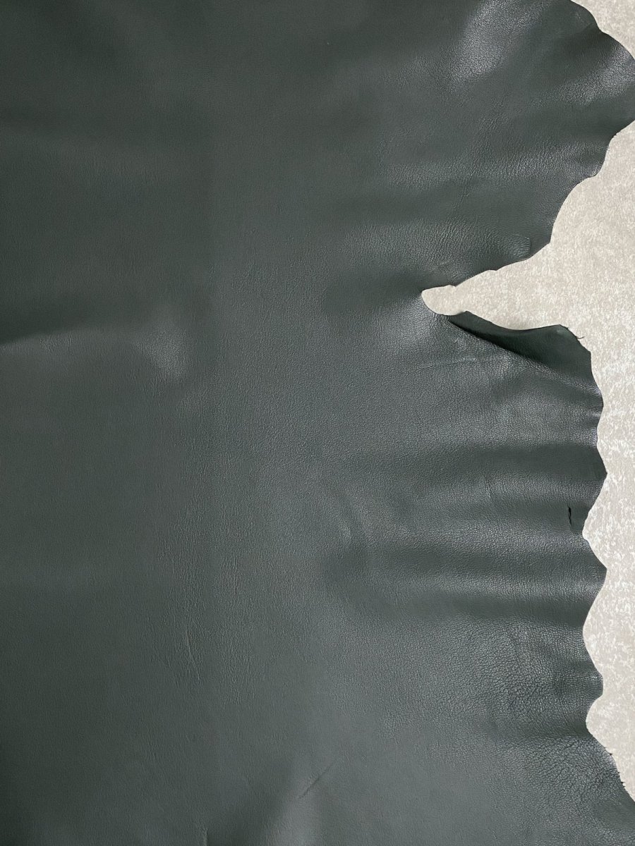 画像5: ゴート革　ソフラン　ダークグリーン　山羊革　レザークラフト (5)