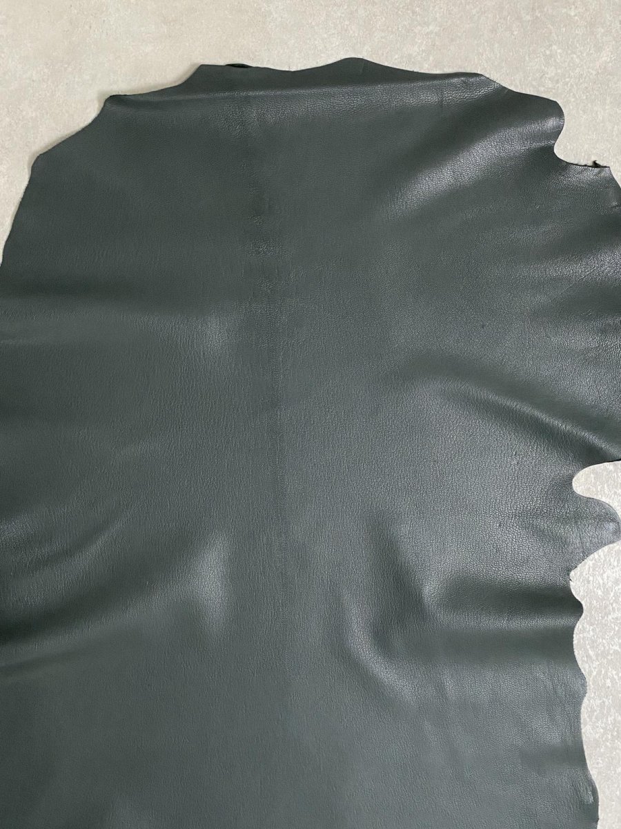 画像3: ゴート革　ソフラン　ダークグリーン　山羊革　レザークラフト (3)