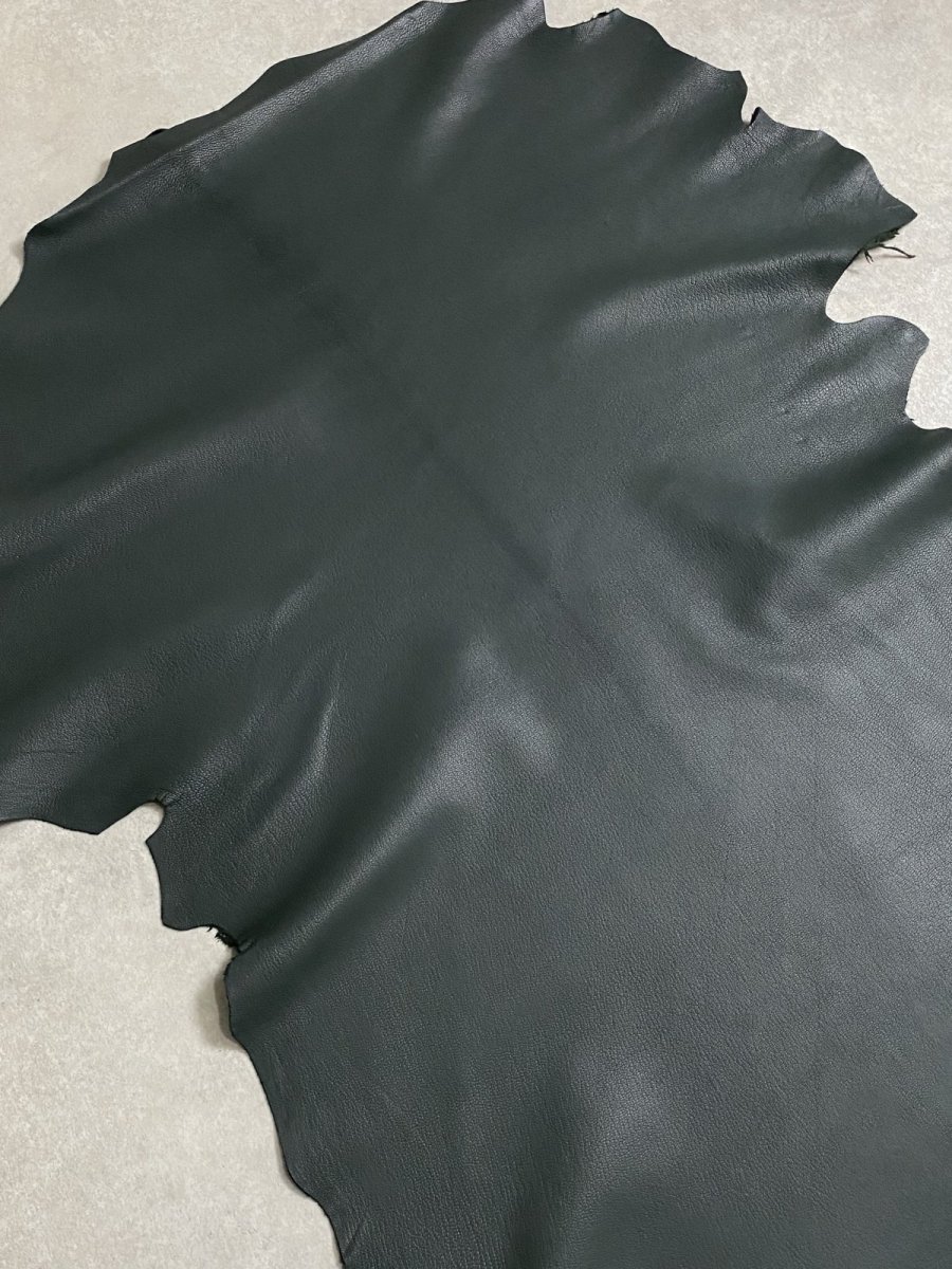 画像7: ゴート革　ソフラン　ダークグリーン　山羊革　レザークラフト (7)