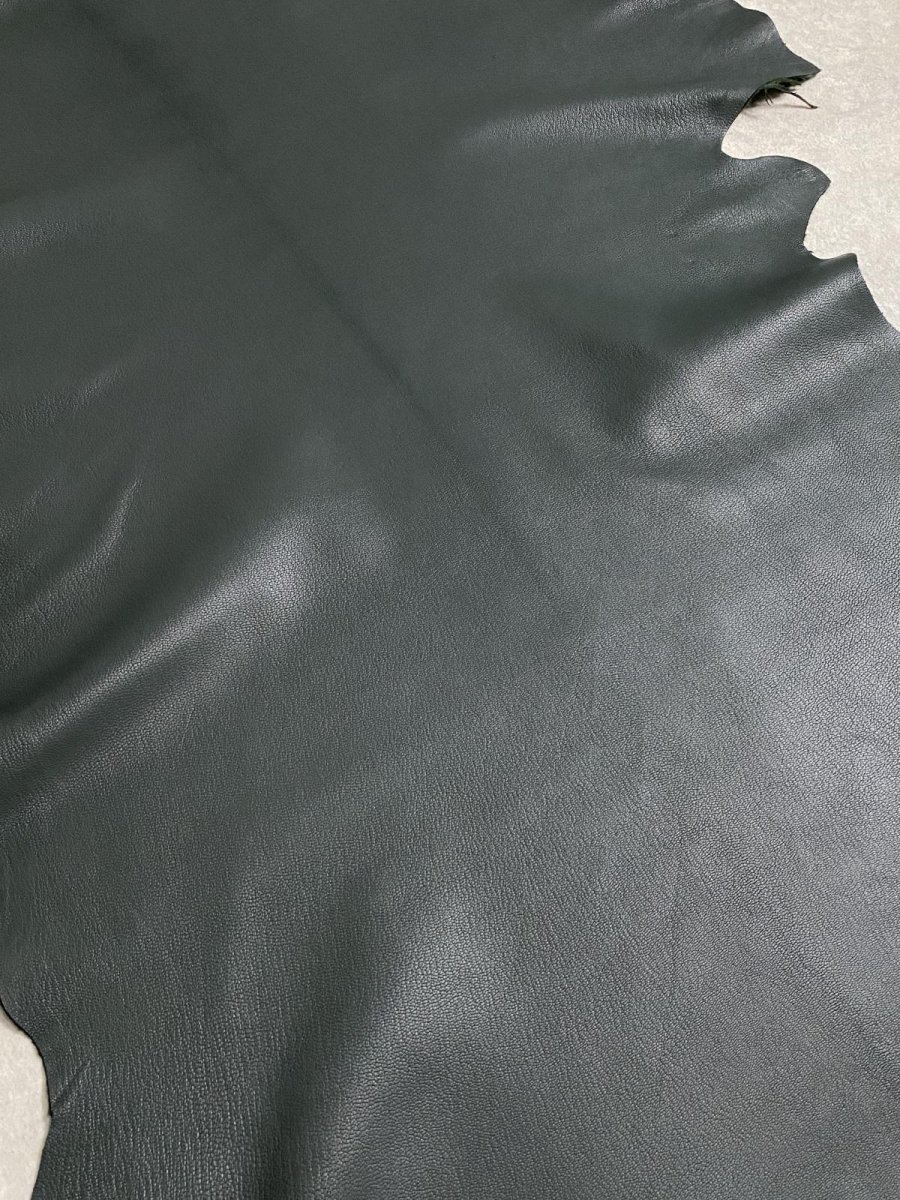 画像8: ゴート革　ソフラン　ダークグリーン　山羊革　レザークラフト (8)