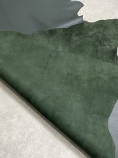 画像9: ゴート革　ソフラン　ダークグリーン　山羊革　レザークラフト (9)