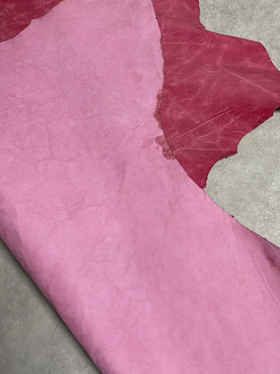 画像9: ゴート革　スピリッツ　ピンク　山羊革　レザー (9)