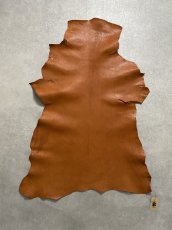 画像1: ヌメゴートシュリンク　キャメル　山羊革　レザークラフト (1)