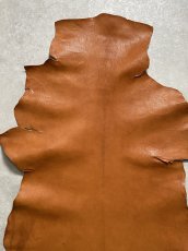 画像4: ヌメゴートシュリンク　キャメル　山羊革　レザークラフト (4)