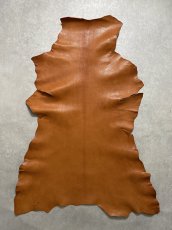 画像1: ヌメゴートシュリンク　キャメル　山羊革　レザークラフト (1)