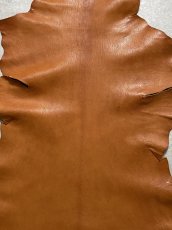 画像2: ヌメゴートシュリンク　キャメル　山羊革　レザークラフト (2)