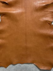 画像6: ヌメゴートシュリンク　キャメル　山羊革　レザークラフト (6)